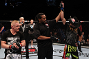 Donald Cerrone celebrates his win