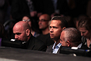 New York Yankees third baseman Alex Rodriguez attends the UFC 137