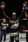 Cheick Kongo celebrates his win