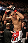 Terry Etim enters the Octagon