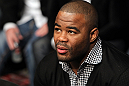 Former UFC Light Heavyweight Champion Rashad Evans attends the fights