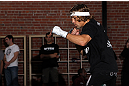 SAN JOSE, CA - NOVEMBER 16:  Urijah Faber works out for the fans and media during the UFC 139 open workouts at the Heroes Martial Arts Gym on November 16, 2011 in San Jose, California.  (Photo by Josh Hedges/Zuffa LLC/Zuffa LLC via Getty Images)