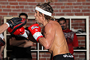 SAN JOSE, CA - NOVEMBER 16:  Urijah Faber works out for the fans and media during the UFC 139 open workouts at the Heroes Martial Arts Gym on November 16, 2011 in San Jose, California.  (Photo by Josh Hedges/Zuffa LLC/Zuffa LLC via Getty Images)