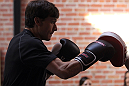 SAN JOSE, CA - NOVEMBER 16:  Brian Bowles works out for the fans and media during the UFC 139 open workouts at the Heroes Martial Arts Gym on November 16, 2011 in San Jose, California.  (Photo by Josh Hedges/Zuffa LLC/Zuffa LLC via Getty Images)