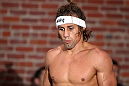 SAN JOSE, CA - NOVEMBER 16:  Urijah Faber works out for the fans and media during the UFC 139 open workouts at the Heroes Martial Arts Gym on November 16, 2011 in San Jose, California.  (Photo by Josh Hedges/Zuffa LLC/Zuffa LLC via Getty Images)