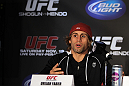 SAN FRANCISCO, CA - NOVEMBER 17:  Urijah Faber attends the UFC 139 pre-fight press conference at the Fort Mason Center on November 17, 2011 in San Francisco, California.  (Photo by Josh Hedges/Zuffa LLC/Zuffa LLC via Getty Images)