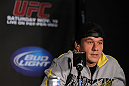 SAN FRANCISCO, CA - NOVEMBER 17:  Brian Bowles attends the UFC 139 pre-fight press conference at the Fort Mason Center on November 17, 2011 in San Francisco, California.  (Photo by Josh Hedges/Zuffa LLC/Zuffa LLC via Getty Images)