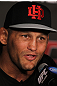 SAN FRANCISCO, CA - NOVEMBER 17:  Dan Henderson attends the UFC 139 pre-fight press conference at the Fort Mason Center on November 17, 2011 in San Francisco, California.  (Photo by Josh Hedges/Zuffa LLC/Zuffa LLC via Getty Images)