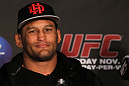 SAN FRANCISCO, CA - NOVEMBER 17:  Dan Henderson attends the UFC 139 pre-fight press conference at the Fort Mason Center on November 17, 2011 in San Francisco, California.  (Photo by Josh Hedges/Zuffa LLC/Zuffa LLC via Getty Images)