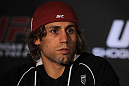 SAN FRANCISCO, CA - NOVEMBER 17:  Urijah Faber attends the UFC 139 pre-fight press conference at the Fort Mason Center on November 17, 2011 in San Francisco, California.  (Photo by Josh Hedges/Zuffa LLC/Zuffa LLC via Getty Images)