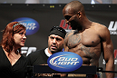 SAN JOSE, CA - NOVEMBER 18:  Sharmar Bailey (R) argues with a commission official after missing weight during the UFC 139 Weigh In at the HP Pavilion on November 18, 2011 in San Jose, California.  (Photo by Josh Hedges/Zuffa LLC/Zuffa LLC via Getty Images)