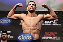 SAN JOSE, CA - NOVEMBER 18:  Chris Weidman weighs in during the UFC 139 Weigh In at the HP Pavilion on November 18, 2011 in San Jose, California.  (Photo by Josh Hedges/Zuffa LLC/Zuffa LLC via Getty Images)