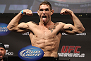 SAN JOSE, CA - NOVEMBER 18:  Tom Lawlor weighs in during the UFC 139 Weigh In at the HP Pavilion on November 18, 2011 in San Jose, California.  (Photo by Josh Hedges/Zuffa LLC/Zuffa LLC via Getty Images)