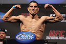 SAN JOSE, CA - NOVEMBER 18:  Alex Soto weighs in during the UFC 139 Weigh In at the HP Pavilion on November 18, 2011 in San Jose, California.  (Photo by Josh Hedges/Zuffa LLC/Zuffa LLC via Getty Images)