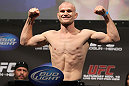 SAN JOSE, CA - NOVEMBER 18:  Martin Kampmann weighs in during the UFC 139 Weigh In at the HP Pavilion on November 18, 2011 in San Jose, California.  (Photo by Josh Hedges/Zuffa LLC/Zuffa LLC via Getty Images)