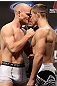 SAN JOSE, CA - NOVEMBER 18:  (L-R) Welterweight opponents Martin Kampmann and Rick Story face off after weighing in during the UFC 139 Weigh In at the HP Pavilion on November 18, 2011 in San Jose, California.  (Photo by Josh Hedges/Zuffa LLC/Zuffa LLC via Getty Images)