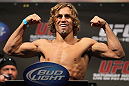 SAN JOSE, CA - NOVEMBER 18:  Urijah Faber weighs in during the UFC 139 Weigh In at the HP Pavilion on November 18, 2011 in San Jose, California.  (Photo by Josh Hedges/Zuffa LLC/Zuffa LLC via Getty Images)