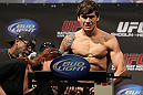 SAN JOSE, CA - NOVEMBER 18:  Brian Bowles weighs in during the UFC 139 Weigh In at the HP Pavilion on November 18, 2011 in San Jose, California.  (Photo by Josh Hedges/Zuffa LLC/Zuffa LLC via Getty Images)