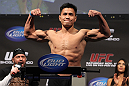 SAN JOSE, CA - NOVEMBER 18:  Cung Le weighs in during the UFC 139 Weigh In at the HP Pavilion on November 18, 2011 in San Jose, California.  (Photo by Josh Hedges/Zuffa LLC/Zuffa LLC via Getty Images)