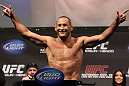 SAN JOSE, CA - NOVEMBER 18:  Dan Henderson weighs in during the UFC 139 Weigh In at the HP Pavilion on November 18, 2011 in San Jose, California.  (Photo by Josh Hedges/Zuffa LLC/Zuffa LLC via Getty Images)