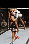 SAN JOSE, CA - NOVEMBER 19: (L-R)  Danny Castillo picks up Shamar Bailey to slam him to the mat during a UFC Lightweight bout at the HP Pavillion on November 19, 2011 in San Jose, California.  (Photo by Josh Hedges/Zuffa LLC/Zuffa LLC via Getty Images)