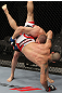 SAN JOSE, CA - NOVEMBER 19: Seth Baczynski slams Matt Brown to the mat during UFC Welterweight bout at the HP Pavillion in San Jose, California on November 19, 2011 in San Jose, California.  (Photo by Josh Hedges/Zuffa LLC/Zuffa LLC via Getty Images)
