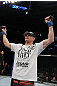 SAN JOSE, CA - NOVEMBER 19: Seth Baczynski celebrates defeating Matt Brown in a UFC Welterweight bout at the HP Pavillion in San Jose, California on November 19, 2011 in San Jose, California.  (Photo by Josh Hedges/Zuffa LLC/Zuffa LLC via Getty Images)