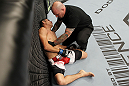 SAN JOSE, CA - NOVEMBER 19:  Referee Josh Rosenthal tends to Alex Soto after stopping a UFC Bantamweight bout between Michael McDonald and Soto fifty-six seconds into the first round at the HP Pavillion on November 19, 2011 in San Jose, California.  (Photo by Josh Hedges/Zuffa LLC/Zuffa LLC via Getty Images)