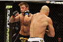 SAN JOSE, CA - NOVEMBER 19: (R-L) Kyle Kingsbury punches Stephan Bonnar during an UFC Light Heavywieght bout at the HP Pavillion on November 19, 2011 in San Jose, California.  (Photo by Josh Hedges/Zuffa LLC/Zuffa LLC via Getty Images)