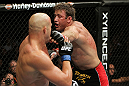 SAN JOSE, CA - NOVEMBER 19: (R-L) Stephan Bonnar punches Kyle Kingsbury during an UFC Light Heavywieght bout at the HP Pavillion on November 19, 2011 in San Jose, California.  (Photo by Josh Hedges/Zuffa LLC/Zuffa LLC via Getty Images)