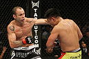 SAN JOSE, CA - NOVEMBER 19: (L-R) Wanderlei Silva punches Cung Le during an UFC Middleweight bout at the HP Pavillion on November 19, 2011 in San Jose, California.  (Photo by Josh Hedges/Zuffa LLC/Zuffa LLC via Getty Images)