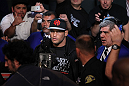 SAN JOSE, CA - NOVEMBER 19: Dan Henderson walks towards the Octagon ring for his UFC Light Heavyweight bout with Mauricio Rua at the HP Pavillion on November 19, 2011 in San Jose, California.  (Photo by Josh Hedges/Zuffa LLC/Zuffa LLC via Getty Images)