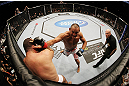 SAN JOSE, CA - NOVEMBER 19:  (R-L) Dan Henderson punches Mauricio Rua during an UFC Light Heavyweight bout at the HP Pavillion on November 19, 2011 in San Jose, California.  (Photo by Josh Hedges/Zuffa LLC/Zuffa LLC via Getty Images)