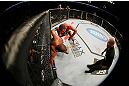SAN JOSE, CA - NOVEMBER 19: Mauricio Rua (top) attacks Dan Henderson (bottom) up against the righ during an UFC Light Heavyweight bout at the HP Pavillion on November 19, 2011 in San Jose, California.  (Photo by Josh Hedges/Zuffa LLC/Zuffa LLC via Getty Images)