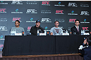 (L-R) Benson Henderson, Ryan Bader, Jake Shields and Yushin Okami