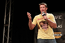 LAS VEGAS, NV - DECEMBER 02:  UFC fighter Stephan Bonnar interacts with fans during a Q&A session before the official weigh-in for The Ultimate Fighter 14 Finale at The Palms Casino Resort on December 2, 2011 in Las Vegas, Nevada.  (Photo by Josh Hedges/Zuffa LLC/Zuffa LLC via Getty Images)
