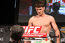 LAS VEGAS, NV - DECEMBER 02:  Michael Bisping weighs in at the official weigh-in for The Ultimate Fighter 14 Finale at The Palms Casino Resort on December 2, 2011 in Las Vegas, Nevada.  (Photo by Josh Hedges/Zuffa LLC/Zuffa LLC via Getty Images)
