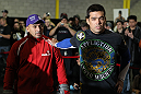 TORONTO, ON - DECEMBER 07:  Lyoto Machida works out for the fans and media during the UFC 140 Open Workouts at the Xtreme Couture Gym on December 7, 2011 in Toronto, Ontario.  (Photo by Josh Hedges/Zuffa LLC/Zuffa LLC via Getty Images)
