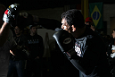 TORONTO, ON - DECEMBER 07:  Antonio Rodrigo "Minotauro" Nogueira works out for the fans and media during the UFC 140 Open Workouts at the Xtreme Couture Gym on December 7, 2011 in Toronto, Ontario.  (Photo by Josh Hedges/Zuffa LLC/Zuffa LLC via Getty Images)