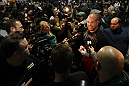 TORONTO, ON - DECEMBER 07:  Tito Ortiz answers questions from the media during the UFC 140 Open Workouts at the Xtreme Couture Gym on December 7, 2011 in Toronto, Ontario.  (Photo by Josh Hedges/Zuffa LLC/Zuffa LLC via Getty Images)