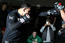 TORONTO, ON - DECEMBER 07:  Antonio Rodrigo "Minotauro" Nogueira works out for the fans and media during the UFC 140 Open Workouts at the Xtreme Couture Gym on December 7, 2011 in Toronto, Ontario.  (Photo by Josh Hedges/Zuffa LLC/Zuffa LLC via Getty Images)