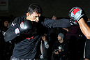 TORONTO, ON - DECEMBER 07:  Antonio Rodrigo "Minotauro" Nogueira works out for the fans and media during the UFC 140 Open Workouts at the Xtreme Couture Gym on December 7, 2011 in Toronto, Ontario.  (Photo by Josh Hedges/Zuffa LLC/Zuffa LLC via Getty Images)