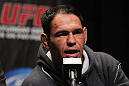 TORONTO, ON - DECEMBER 08:  Antonio Rogerio "Minotoro" Nogueira attends the final UFC 140 pre-fight press conference at Bell Tiff Lightbox Cinema1 on December 8, 2011 in Toronto, Canada.  (Photo by Josh Hedges/Zuffa LLC/Zuffa LLC via Getty Images)