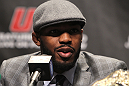 TORONTO, ON - DECEMBER 08:  UFC Light Heavyweight Champion Jon "Bones" Jones attends the final UFC 140 pre-fight press conference at Bell Tiff Lightbox Cinema1 on December 8, 2011 in Toronto, Canada.  (Photo by Josh Hedges/Zuffa LLC/Zuffa LLC via Getty Images)