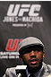 TORONTO, ON - DECEMBER 08:  UFC Light Heavyweight Champion Jon "Bones" Jones attends the final UFC 140 pre-fight press conference at Bell Tiff Lightbox Cinema1 on December 8, 2011 in Toronto, Canada.  (Photo by Josh Hedges/Zuffa LLC/Zuffa LLC via Getty Images)