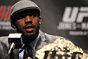 TORONTO, ON - DECEMBER 08:  UFC Light Heavyweight Champion Jon "Bones" Jones attends the final UFC 140 pre-fight press conference at Bell Tiff Lightbox Cinema1 on December 8, 2011 in Toronto, Canada.  (Photo by Josh Hedges/Zuffa LLC/Zuffa LLC via Getty Images)