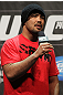 TORONTO, ON - DECEMBER 09:  UFC Middleweight contender Mark Munoz interacts with fans during a Q&A session before the UFC 140 Official Weigh-in at the Air Canada Centre on December 9, 2011 in Toronto, Canada.  (Photo by Josh Hedges/Zuffa LLC/Zuffa LLC via Getty Images)