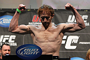 TORONTO, ON - DECEMBER 09:  Mark Bocek of Woodbridge, Ontario weighs in during the UFC 140 Official Weigh-in at the Air Canada Centre on December 9, 2011 in Toronto, Canada.  (Photo by Josh Hedges/Zuffa LLC/Zuffa LLC via Getty Images)
