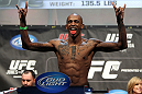 TORONTO, ON - DECEMBER 09:  Walel Watson weighs in during the UFC 140 Official Weigh-in at the Air Canada Centre on December 9, 2011 in Toronto, Canada.  (Photo by Josh Hedges/Zuffa LLC/Zuffa LLC via Getty Images)