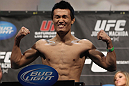 TORONTO, ON - DECEMBER 09:  "The Korean Zombie" Chan Sung Jung weighs in during the UFC 140 Official Weigh-in at the Air Canada Centre on December 9, 2011 in Toronto, Canada.  (Photo by Josh Hedges/Zuffa LLC/Zuffa LLC via Getty Images)